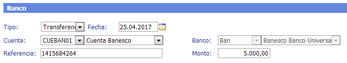 Sección Banco